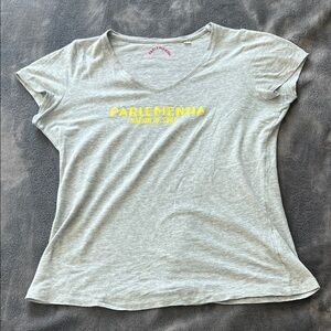 Light Gray V-Neck Women's Tee